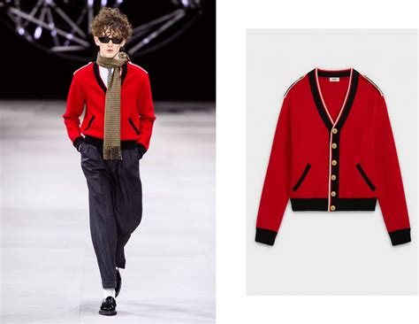 celine red cardigan|celine sleeveless trench.